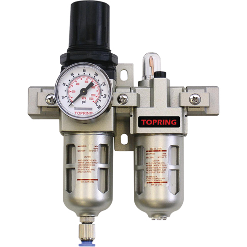 Airflo Modular Filter/Regulator & Lubricator (Gauge Included), 1/8" NPTF Moffatt Supply & Specialties