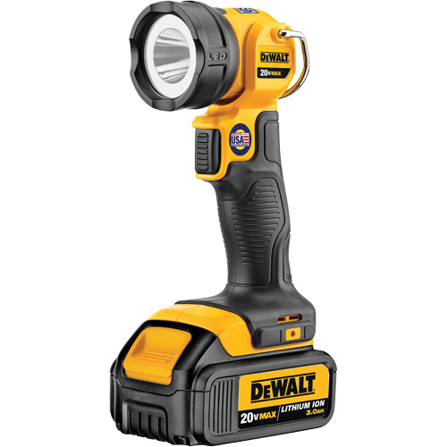 Lampe de travail Max, DEL, 110 lumens, 11 hres de fonctionnement, Bloc-pile Rechargeable, Plastique Moffatt Supply & Specialties
