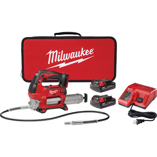 M18 Cordless 2-Speed Grease Gun Kit, Lithium-Ion, 18 V Moffatt Supply & Specialties