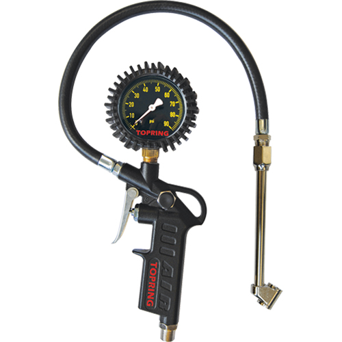Tire Pressure Gauges - Dual Wheel Type- Pistol Grip Dial Inflator Gauges Moffatt Supply & Specialties