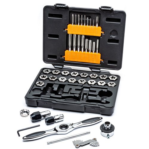 SAE Ratcheting Tap & Die Set, 42 Pieces Moffatt Supply & Specialties