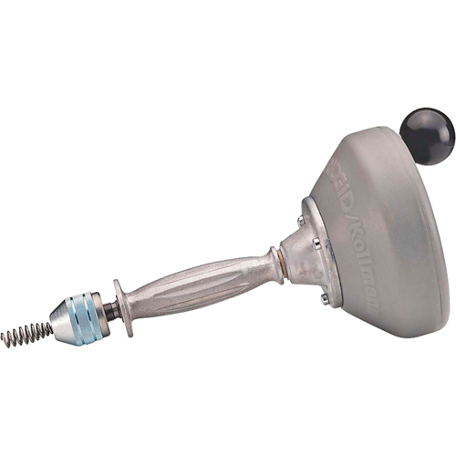 Hand Spinner with C-1IC Auger Cable #K-25-BP, Manual, Bulb, 25' Cable Length, 5/16" Cable Diameter Moffatt Supply & Specialties