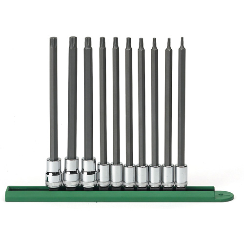 Jeu de douilles longues, Torx, Prise 1/4"/3/8", 10 mrcx Moffatt Supply & Specialties