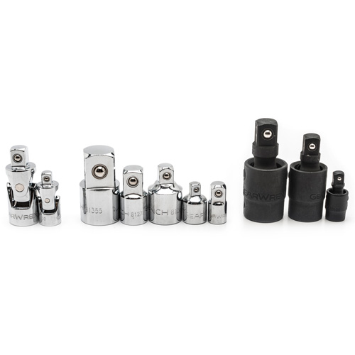 Jeu de douilles &agrave; joints et d'adaptateurs de douilles universelles 1/4", 3/8" et 1/2" &agrave; 10 pi&egrave;ces Moffatt Supply & Specialties