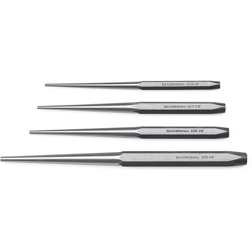 Long Taper Punch Set, 4 Pieces Moffatt Supply & Specialties
