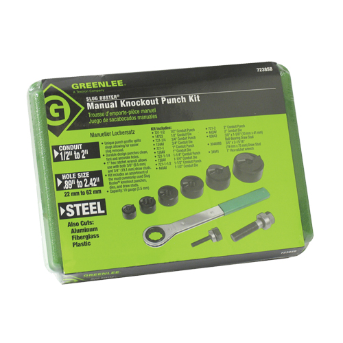 Knockout Kit with Ratchet and SlugBuster&reg; Punches Moffatt Supply & Specialties