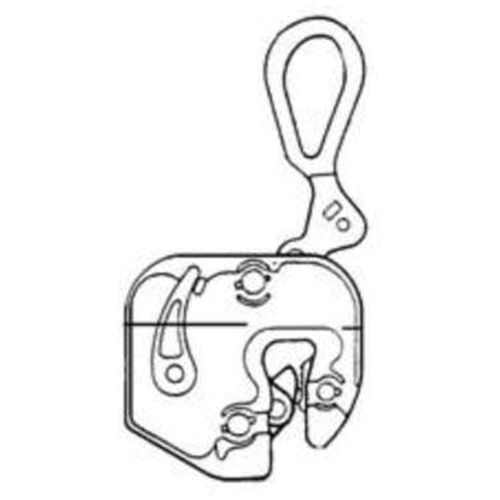 GXL Plate Clamp, 4000 lbs. (2 tons), 1/16" - 7/8" Jaw Opening Moffatt Supply & Specialties