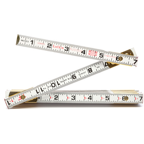 R&egrave;gle en bois pliante, 6' lo, Bois, Graduations de 1/6" Moffatt Supply & Specialties