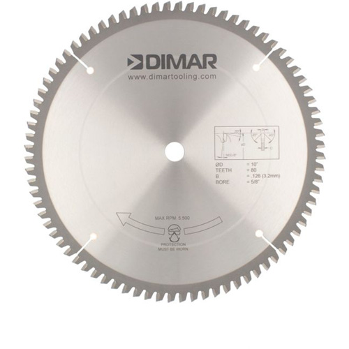 Contractor Saw Blades, 10", 80 Teeth, Non-Ferrous Use Moffatt Supply & Specialties