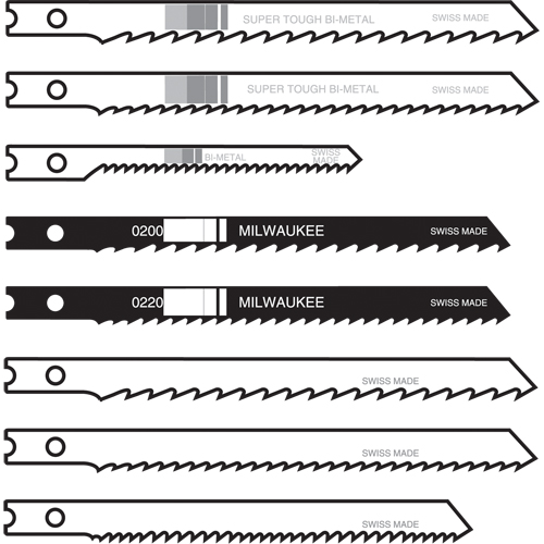 Jigsaw Blades, Bi-Metal, U-Shank, 4" L, 6 TPI Moffatt Supply & Specialties
