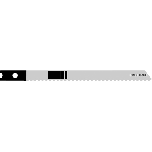 Lames de scie sauteuse, Acier &agrave; haute teneur en carbone, Tige en U, 4" lo, 10 dents par pouce Moffatt Supply & Specialties