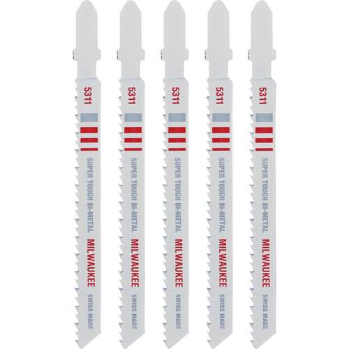 Lame de scie sauteuse, Bim&eacute;tal, Tige en T, 4" lo, 10 dents par pouce Moffatt Supply & Specialties