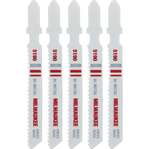 Lame de scie sauteuse, Bim&eacute;tal, Tige en T, 3" lo, 14 dents par pouce Moffatt Supply & Specialties