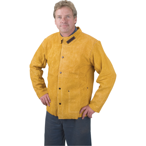 Veste de soudage, Cuir, Moyen, Golden Brown Moffatt Supply & Specialties