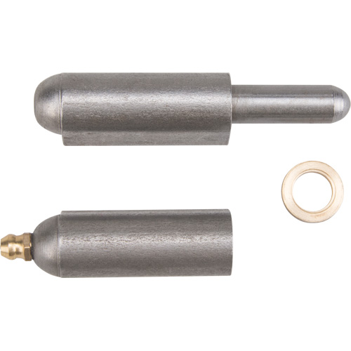 Weld-On Hinge, 0.63" Dia. x 3.937" L, Mild Steel w/Fixed Steel Pin Moffatt Supply & Specialties