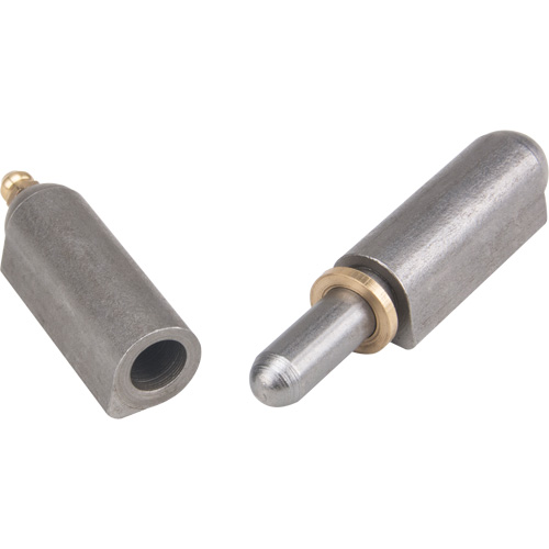Weld-On Hinge, 0.63" Dia. x 3.937" L, Mild Steel w/Fixed Steel Pin Moffatt Supply & Specialties