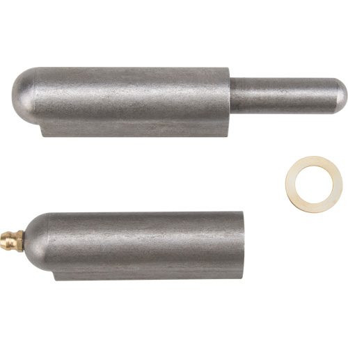 Weld-On Hinge, 0.787" Dia. x 5.906" L, Mild Steel w/Fixed Steel Pin Moffatt Supply & Specialties