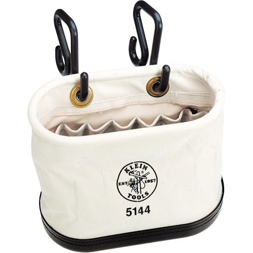 Aerial-Basket Oval Bucket, Canvas, 14" Dia. x 10" H, 150.0 lbs. Load Rating Moffatt Supply & Specialties