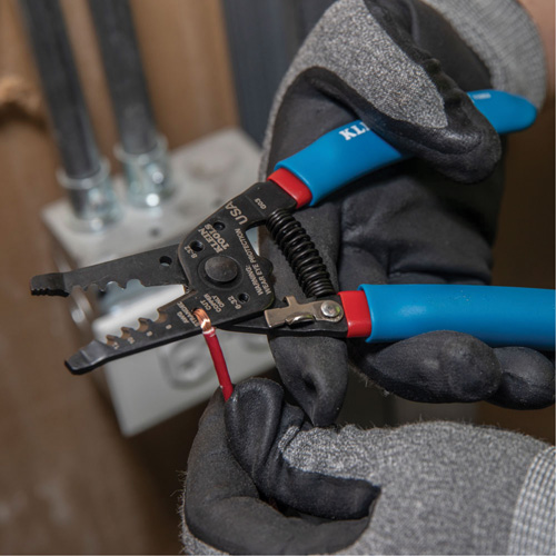 Klein-Kurve&reg; Wire Stripper/Cutter, 7-1/2" L, 6-12 AWG Moffatt Supply & Specialties