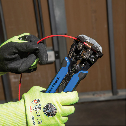 Self-Adjusting Wire Stripper and Cutter, 8-1/4" L, 10-22 AWG Moffatt Supply & Specialties