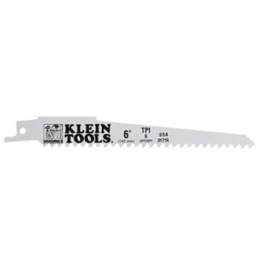 Reciprocating Saw Blades, Bi-Metal, 6 TPI, 6" L x 3/4" W Moffatt Supply & Specialties