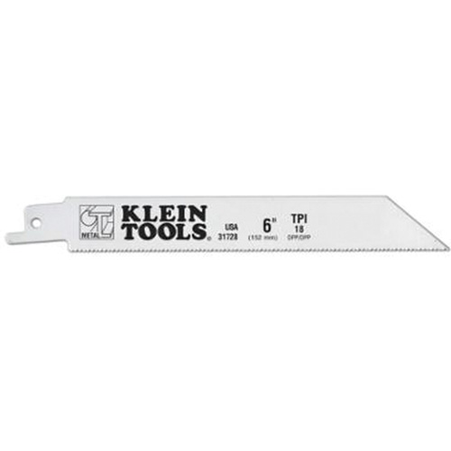 Reciprocating Saw Blades, Bi-Metal, 18 TPI, 6" L x 3/4" W Moffatt Supply & Specialties