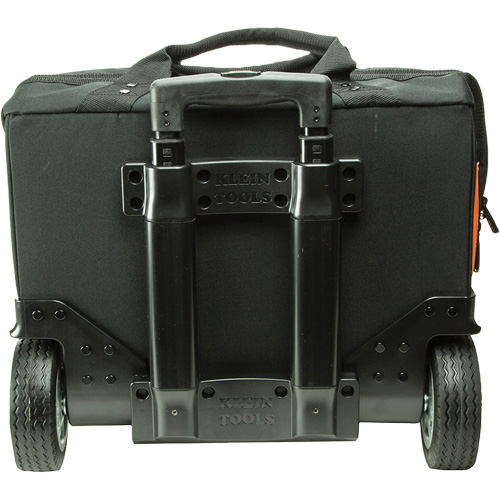 Sac &agrave; outils roulant Tradesman Pro, Polyester balistique, 24 pochettes, Noir/Orange Moffatt Supply & Specialties