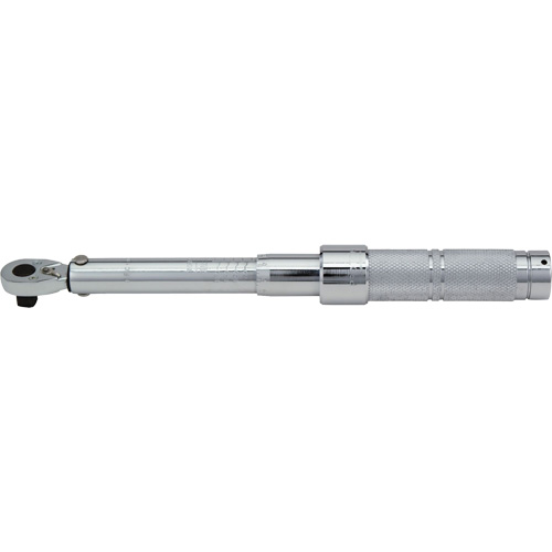 Cl&eacute; dynamom&eacute;trique microm&eacute;trique &agrave; cliquet, &agrave; cliquer, Entraînement 1/2" carr&eacute;, 50 - 250 lb-pi Moffatt Supply & Specialties