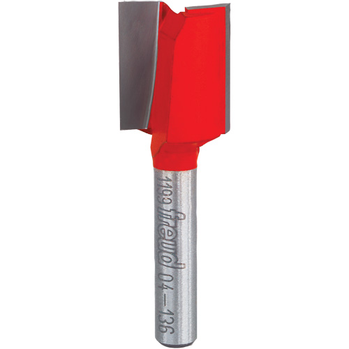 Fraise - foret droit &agrave; double cannelure, 5/8" dia, 7/8" ha, 2-1/8" lo, 1/4" Manche Moffatt Supply & Specialties