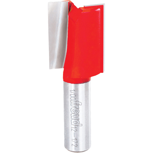 Fraise - foret droit &agrave; double cannelure, 1" dia, 1-1/2" ha, 3" lo, 1/2" Manche Moffatt Supply & Specialties