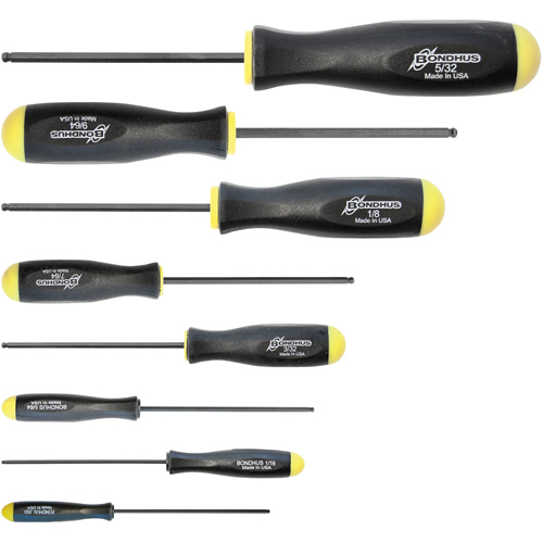 Ball Driver Screwdriver Sets - SAE, 8 Pcs. Moffatt Supply & Specialties
