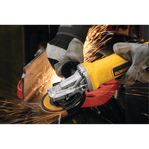 Paddle Switch Small Angle Grinder, 4-1/2", 120 V, 9 A, 12000 RPM Moffatt Supply & Specialties