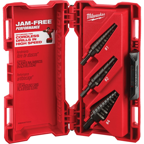 Step Drill Bit Set, 3 Pieces, High Speed Steel Moffatt Supply & Specialties
