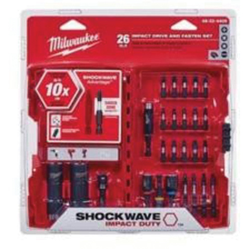 Shockwave Impact Duty Drive and Fasten Set, 26 Pieces, Steel Moffatt Supply & Specialties