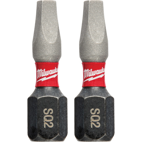Shockwave Insert Bits, Square, #2, 1/4" Drive Moffatt Supply & Specialties