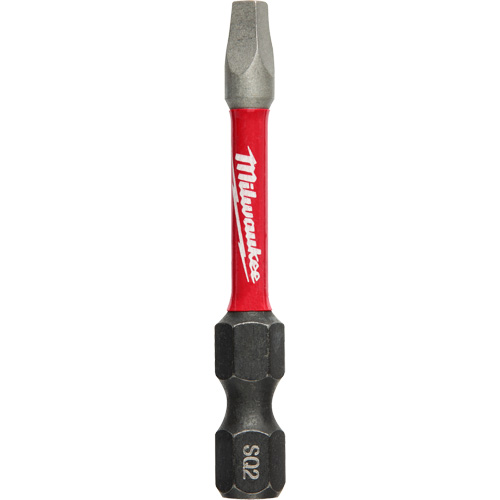 Shockwave Impact Power Bit, Square, #2 Tip, 1/4" Drive Size, 2" Length Moffatt Supply & Specialties