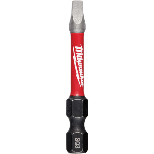 Embouts &agrave; percussion Shockwave Impact-Duty, Carr&eacute;e, Embout #3, Prise 1/4", Longueur 2" Moffatt Supply & Specialties