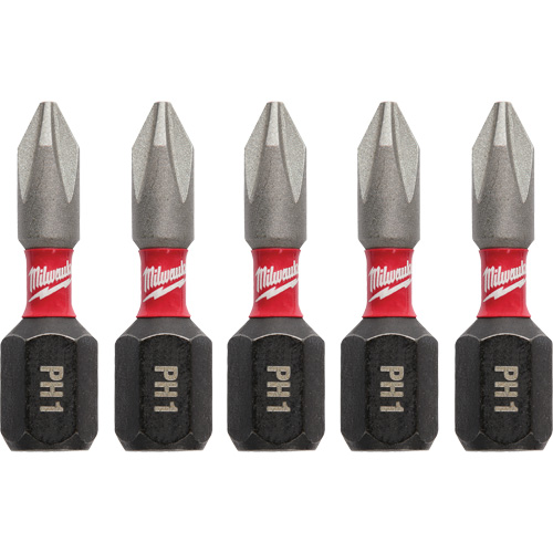 Shockwave Impact Insert Bits, Phillips, #1, 1/4" Drive Moffatt Supply & Specialties