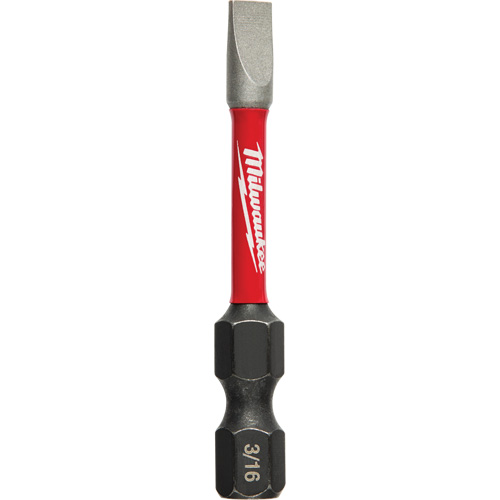 Shockwave Impact Duty Power Bit, Slot, 3/16" Tip, 2" Length Moffatt Supply & Specialties