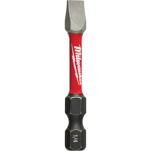 Shockwave Impact Duty Power Bit, Slot, 1/4" Tip, 2" Length Moffatt Supply & Specialties