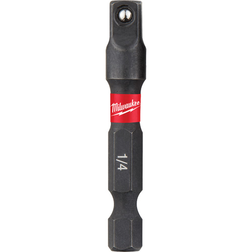 Shockwave Impact Driver Socket Adapters, 1/4" Drive Size, 1/4" Male Size, Ball, 1-7/8" L Moffatt Supply & Specialties