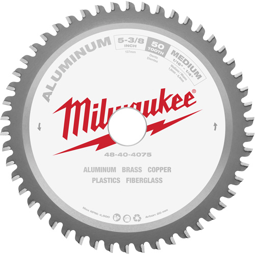 Circular Saw Blade, 5-3/8", 50 Teeth, Non-Ferrous Use Moffatt Supply & Specialties