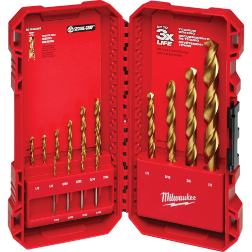 Thunderbolt&reg; Drill Bit Set, 14 Pieces, High Speed Steel Moffatt Supply & Specialties