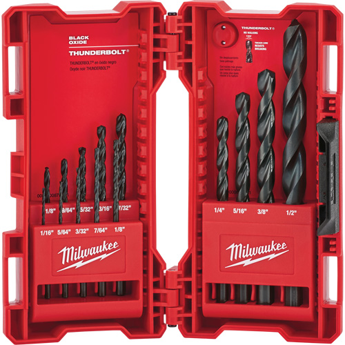 Thunderbolt&reg; Drill Bit Set, 14 Pieces, Steel Moffatt Supply & Specialties