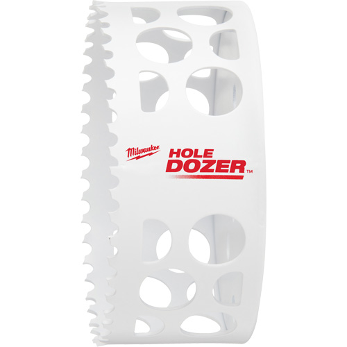 Scie-cloche Hole Dozer, 4-1/2", Profondeur de la coupe 1-5/8", Bim&eacute;tal Moffatt Supply & Specialties