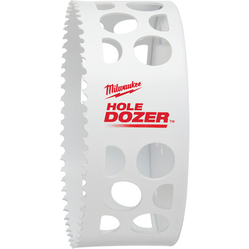 Scie-cloche Hole Dozer, 4-3/4", Profondeur de la coupe 1-5/8", Bim&eacute;tal Moffatt Supply & Specialties