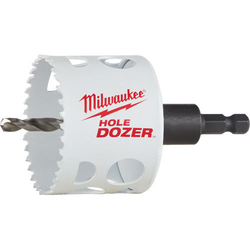 Scie-cloche Hole Dozer avec arbre, 2-1/2", Profondeur de la coupe 1-5/8", Bim&eacute;tal Moffatt Supply & Specialties