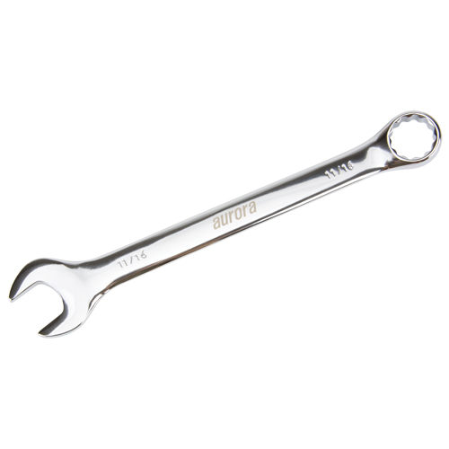Combination Wrench, 12 Point, 11/16", Chrome Finish Moffatt Supply & Specialties