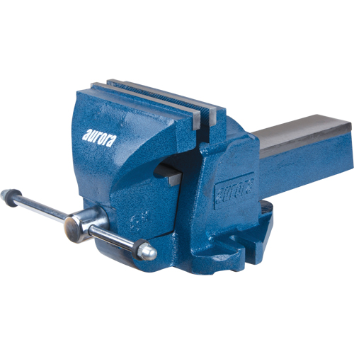 Heavy-Duty Bench Vise, 8" Jaw Width, 4" Throat Depth Moffatt Supply & Specialties