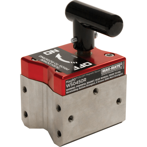 Mag90 On/Off Magnetic Squares, 3" L x 2-1/2" W x 4-5/8" H, 450 lbs. Moffatt Supply & Specialties